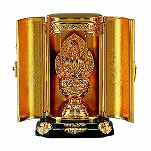 竹中銅器 置物 金 高さ9.5ｃm 千手観音菩薩の画像