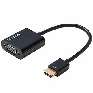 エレコム(ELECOM) 変換アダプタ HDMI VGA ブラック AD-HDMIVGABK2の画像