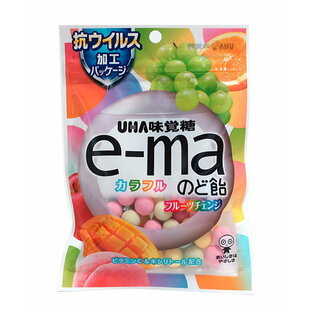 【送料無料】★まとめ買い★ 味覚糖 e－maのど飴カラフルフルーツチェンジ 袋 50g ×6個【イージャパンモール】の画像