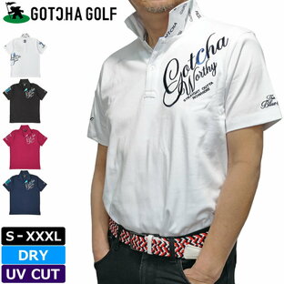 gotcha-golf ガッチャゴルフ メンズ 半袖 ポロシャツ ベーシック サーフ スムース GOTCHA GOLF DRY UVカット メール便発送 24SS ゴルフウェア MAR2 242GG1200の画像