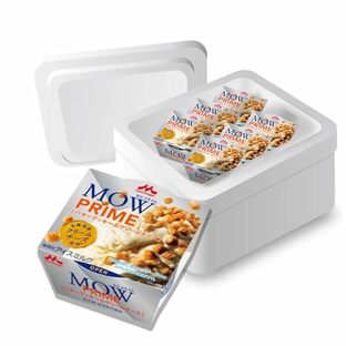 【Amazon.co.jp限定】 森永乳業 MOW PRIME（モウ プライム） バタークッキー＆クリームチーズ <1ケース（18個入）> | ドライアイスを入れてお届けします | アイス カップアイスの画像