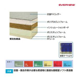 エバニュー 柔道用畳軽量滑り止め付 受注生産品 (メーカー直送) EKR006 ＜2024NP＞の画像