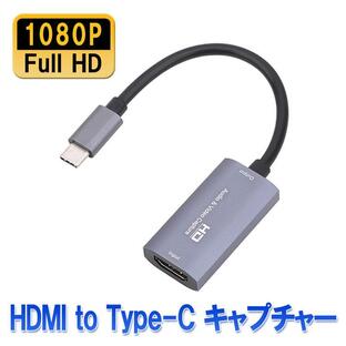 HDMI to Type-C キャプチャー ゲームキャプチャー キャプチャーボード 1080P/60HZ ゲーム実況 生配信 オンライン会議 テレワーク 画面共有 小型 LP-HDMI2TPCVCの画像