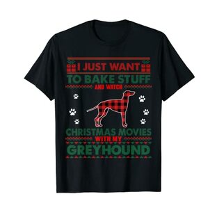 クリスマス映画 グレイハウンド 犬 アグリークリスマスセーター Tシャツの画像