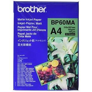 ブラザー工業 BROTHER 専用A4インクジェット紙(マット仕上げ)25枚 BP60MA [並行輸入品]の画像