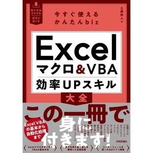 技術評論社 Excelマクロ VBA効率UPスキル大全の画像