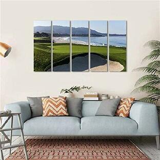 ERGO PLUS Big Canvas Wall Art For Living Room Large Size Pebble Beach Golf Course California Canvas Wall Art Landscape Theme Pictures Home Decor Printの画像