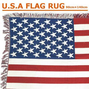 KC’S ケーシーズ U.S.A フラッグ ラグ 90cm×140cm 星条旗 マット カーペットの画像