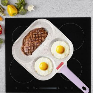 朝食用フライパン エッグ クッカー パン エッグ ステーキ フライパン 調理用 バーガー ハンドルの画像