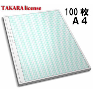 タカラ 建築間取図 普通紙 10間×15.5間 A4 100枚 設計 方眼用紙 方眼の画像