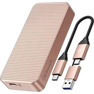 GiGimundo M.2 SSD 外付けケース40Gbps Thunderbolt 3/4 アルミ材質 高放熱 USB3.2/3.1/3.の画像