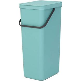 ブラバンシア ゴミ箱 ダストボックス フタ付 ソート ゴー コンパクト キッチン周り 40L ミントの画像