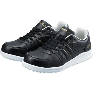 [シモン] 安全作業靴 JSAA認定 短靴 プロスニーカー NS611静電 黒 26.5 cm 3Eの画像