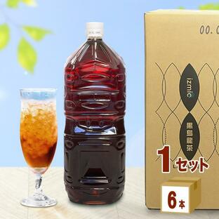 福建省産茶葉使用 イズミック黒烏龍茶 ラベルレス 2L 2000ml 1ケース(6本) 黒ウーロン茶 大容量の画像
