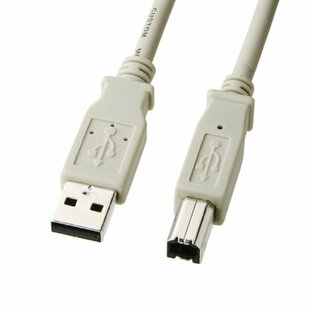 USBケーブル 3m USB2.0規格認証ケーブル 高品質 2重シールド ツイストペア線 耐振動 耐衝撃 サンワサプライ KU-3000K3の画像