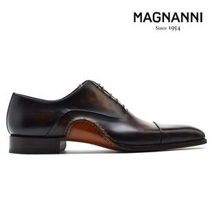 マグナーニ 革靴 オパンカ製法 ドレスシューズ ビジネスシューズ 紳士靴 レースアップ マロン 茶 22109 メンズ MAGNANNIの画像