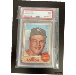 【品質保証書付】 トレーディングカード Vintage 1968 Topps #562 Jim Bouton New York Yankees PSA 7.5 NM+の画像