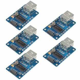 ACEIRMC 5pcs ENC28J60 ENC28J60-I/SO HR911105A イーサネット LAN ネットワーク モジュール SPI インターフェイス 3.3V Arduino AVR PIC LPC STM32用の画像