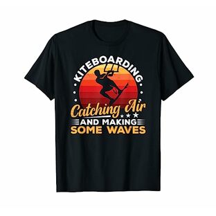 カイトボーディングキャッチエアカイトボーダーカイトサーファーサーフィン Tシャツの画像