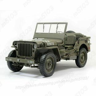 ミリタリー模型 1/18 1941 JEEP WILLYS MB US ARMY WWII 軍用 アーミーグリーン ダイキャストミニカー モデルカー おもちゃの画像