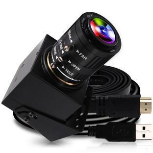 ELP 4K USB HDMI USBカメラ マニュアルズームウェブカメラ可変焦点 PCカメラコンピュータ用ミニクロの画像