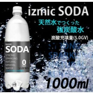 イズミック SODA（ソーダ）天然水 強炭酸水 1000ml×12本×2ケース (24本) （auスマートパスプレミアム）炭酸水 水 炭酸 シリカ イズミの画像