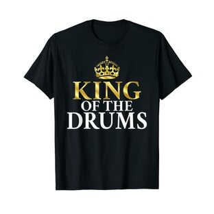 King of the Drums ドラマーキング Tシャツの画像