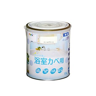 アサヒペン(Asahipen) NEW水性インテリアカラー浴室カベ用 1.6L ペールグリーン ペンキ 塗料 ツヤ消し 1回塗り 防カビ 無臭タイプ 低VOC 日本製の画像