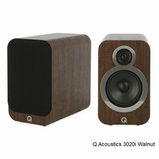 Q Acoustics【キューアコースティックス】3020i ウォルナット パッシブスピーカー1ペア ブックシェルフ【正規品・新品】の画像