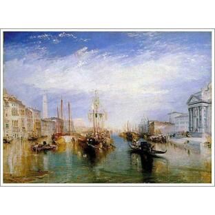 複製画 送料無料 絵画 油彩画 油絵 模写ウィリアム・ターナー「大運河、ヴェネチア」F40(100×80.3cm)プレゼント 贈り物 名画 オーダーメイド 額付き 直筆の画像