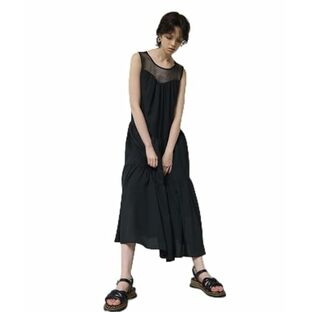 [グレースコンチネンタル] ドレス ｼｱｰﾄﾞﾚｰﾌﾟﾏｷｼ レディース 27 ブラックの画像