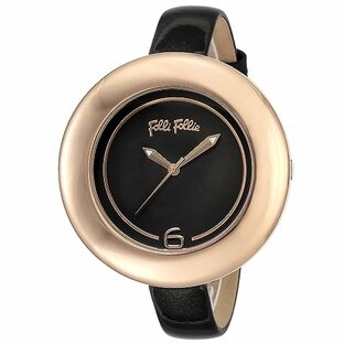 [フォリフォリ] 腕時計 ブラック 文字盤 ステンレススチール ミネラルガラス クォーツ Quartz 日常生活防水 47MM Watch WF0R013SPK-BK レディース [並行輸入品]の画像
