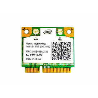 インテル Intel WiFi Link 1000 2.4GHz 802.11b/g/n PCIe Mini half 無線LANカード 112BNHMWの画像