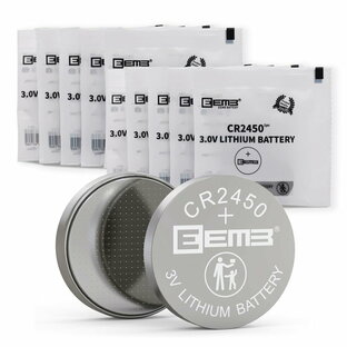 EEMB 10パックCR 2450電池3 Vリチウム電池2450ボタンコイン電池DL 2450、ECR 2450、BR 2450は、時計、茶灯、還願ろうそく、警報システム、自動車キーボックス、リモコン、計算機、おもちゃ、ゲーム、スマートデバイスに適しているの画像