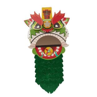 中国の春節獅子舞 DIY 工芸品キットギフト装飾おもちゃパーティー中国の新年の装飾イベント家庭用子供 , 緑の画像