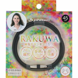ファイテン ファイテン株式会社RAKUWA 磁気チタンネックレスメタルブラック 45cmの画像