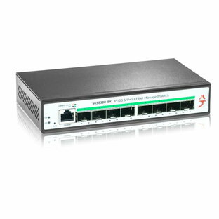 XikeStor 10gbps スイッチングハブ 8ポート 10G SFP+ イーサネット L3管理型スイッチ、マルチ ギガビット ネットワーク スイッチ、イーサネット スプリッタ高速、イーサネット ハブ、L3 マネージドの画像