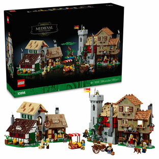 レゴ (LEGO) ICONS アイコンズ 中世の街並み 10332 国内流通正規品 玩具 ブロック おうち時間 大人 オトナレゴ インテリア ディスプレイ おしゃれ ホビー 模型 プレゼント ギフト 誕生日 大人向け 伝説 お城 中世 冒険 ファンタジー 騎士 歴史 世界 クラシック 建物の画像