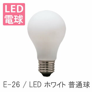 LED電球 E26 ホワイト 普通球 照明器具 照明 おしゃれ 北欧 【ディクラッセ公式店】の画像