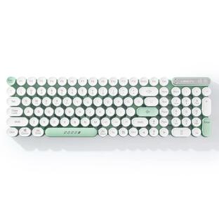 Laetass Skeleton Punkston Wireless Keyboard with White Green, Bl 並行輸入品の画像