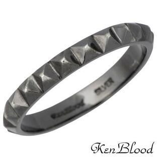 ケンブラッド KEN BLOOD スタッズ シルバー リング ブラック 指輪の画像