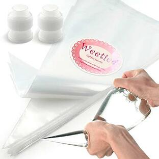 Weetiee Pastry Piping Bags -100 Pack-12-Inch Disposable Cake Decorating Bagの画像
