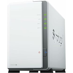 Synology NASキット 2ベイ DS223j/G【ガイドブック付】 クアッドコアCPU搭載 1GBメモリ搭載 ライトユーザー向け 国内正規代理店フィールドレイク取扱品 電話サポート対応品 DiskStationの画像