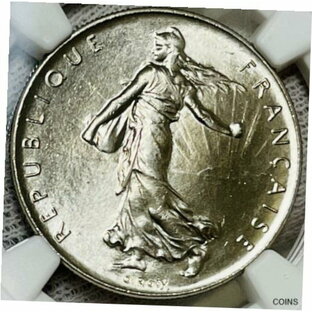 【極美品/品質保証書付】 アンティークコイン 硬貨 The Sower France 1 Franc Coin MS66 1964 Goddess Marianne Antique Oscar Loti [送料無料] #ocf-wr-013006-561の画像