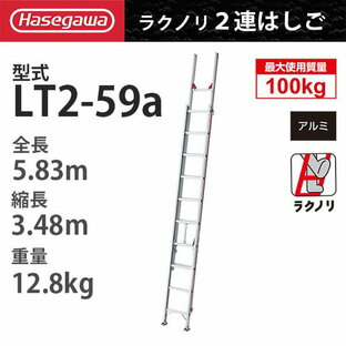 長谷川工業 ハセガワ 2連はしご ラクノリ LT2-59aの画像