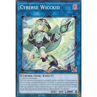 遊戯王 SAST-EN044 サイバース・ウィキッド Cyberse Wicckid (英語版 1st Edition ノーマル) Savage Strikeの画像