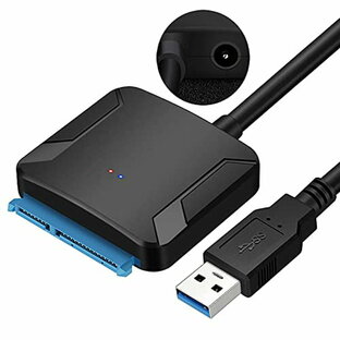 YFFSFDC SATA USB 変換ケーブル 3.5/2.5インチ HDD SSD UASP対応 SATA USB変換アダプター SATA USB3.0 変換ケーブル 高速伝送 PS4 Windows/Mac OS/Linux/Chrome OS 対の画像