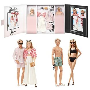 バービー(Barbie) 「@BarbieStyle」ファッションシリーズ デュオ バービー&ケン【シグネチャーGOLD】【着せ替え人形】 【大人向け（18才～）】 HJW88の画像