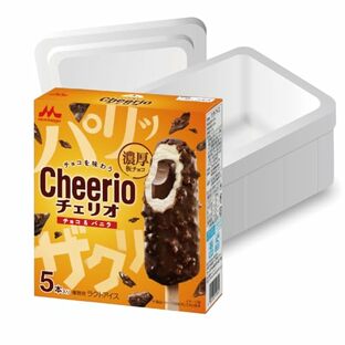 [冷凍] 森永乳業 Cheerio チェリオ チョコ＆バニラ <1ケース（8箱入）> |【Amazon.co.jp限定】 ドライアイスを入れてお届けします | アイスの画像