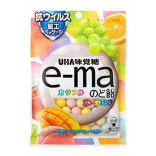 味覚糖 e-ma のど飴 袋 カラフルフルーツチェンジ 50g フクロ×12袋(6×2））/イーマの画像